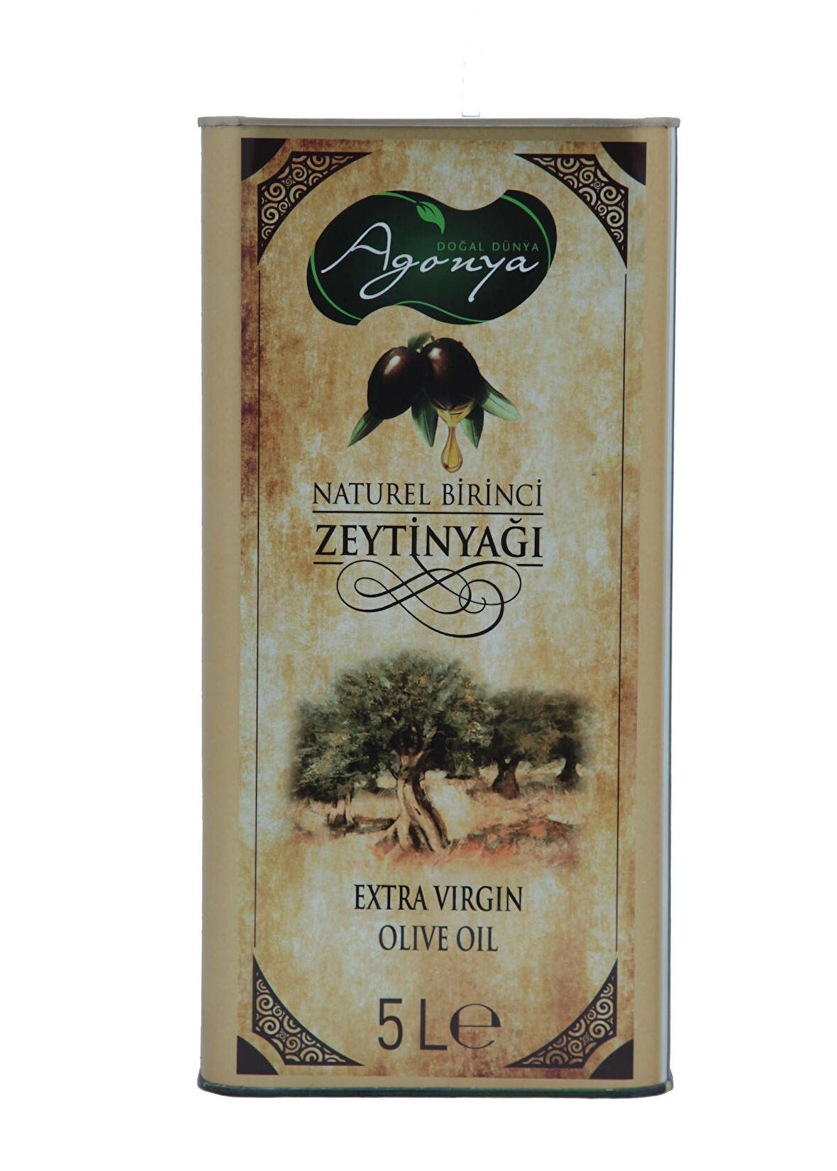 AGONYA Naturel Birinci Zeytinyağı (Soğuk Sıkım) 5 L.