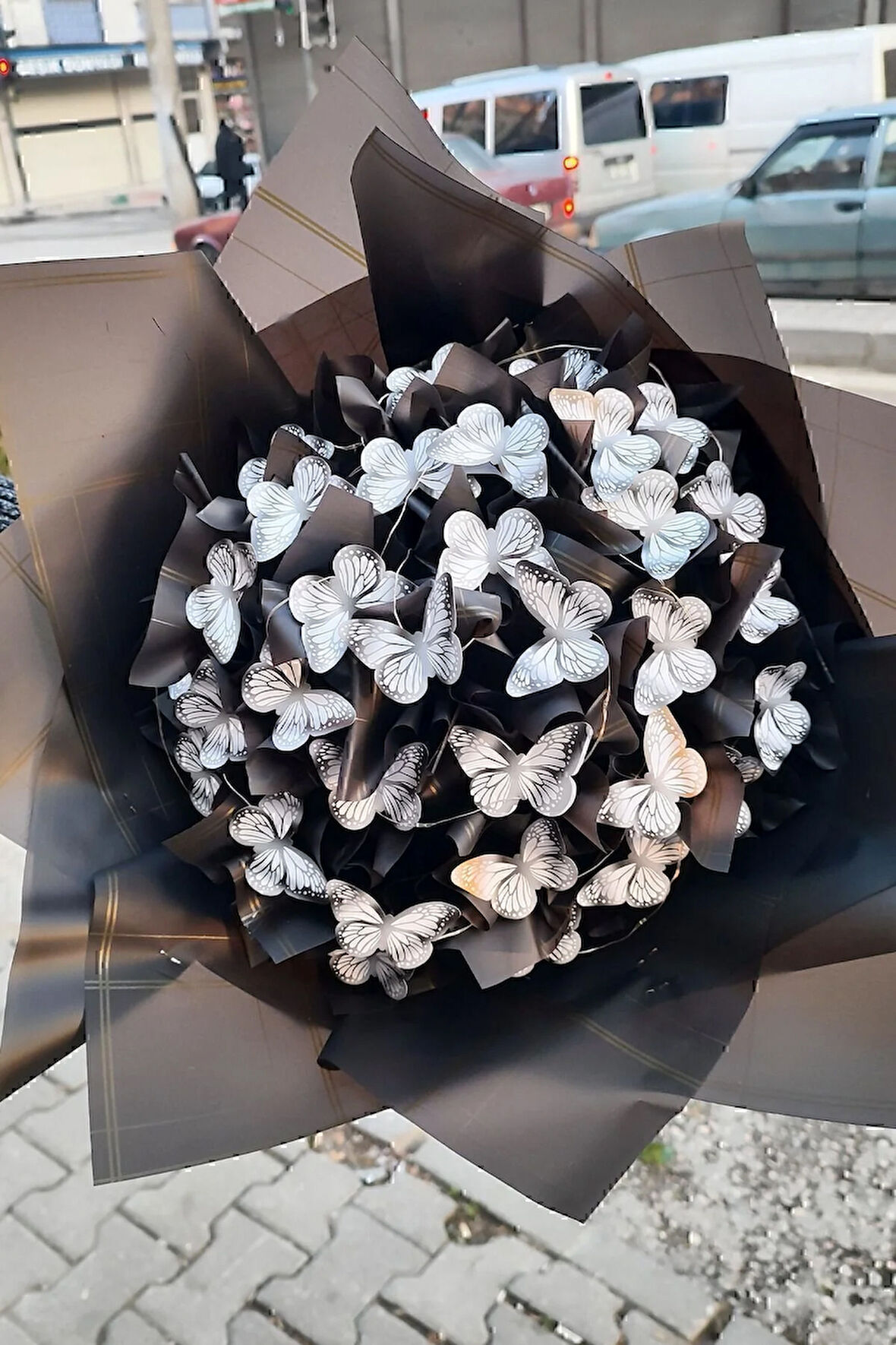 Kelebek Buketi Led Işıklı Hediyelik