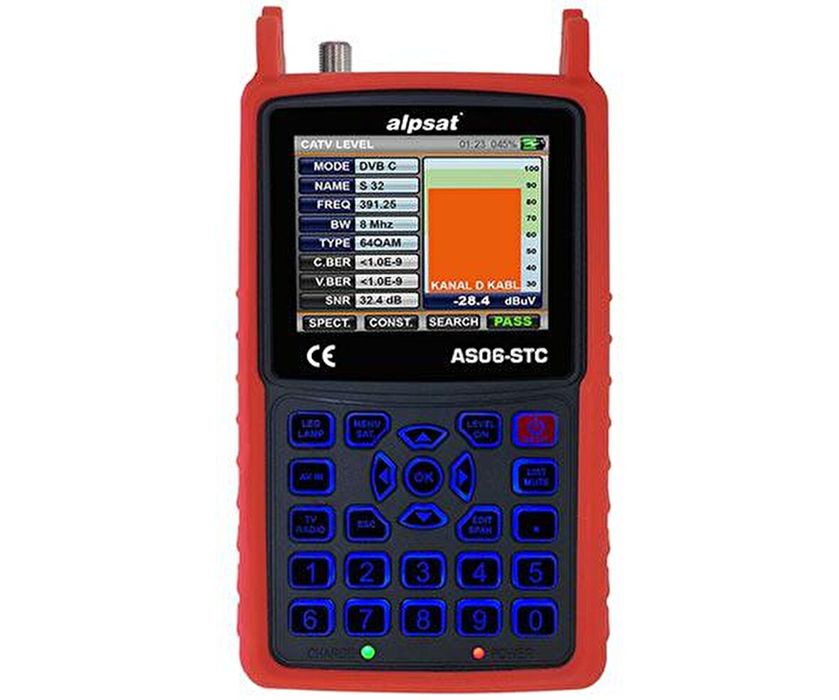 Alpsat Sat Finder AS06-STC AHD Combo Sinyal Bulucu