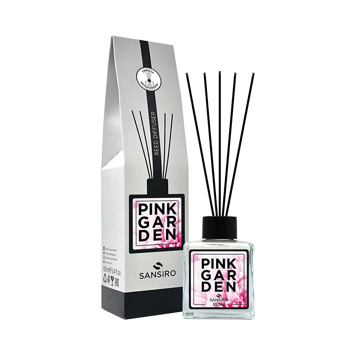 Sansiro Pink Garden Reed Diffuser 100ml