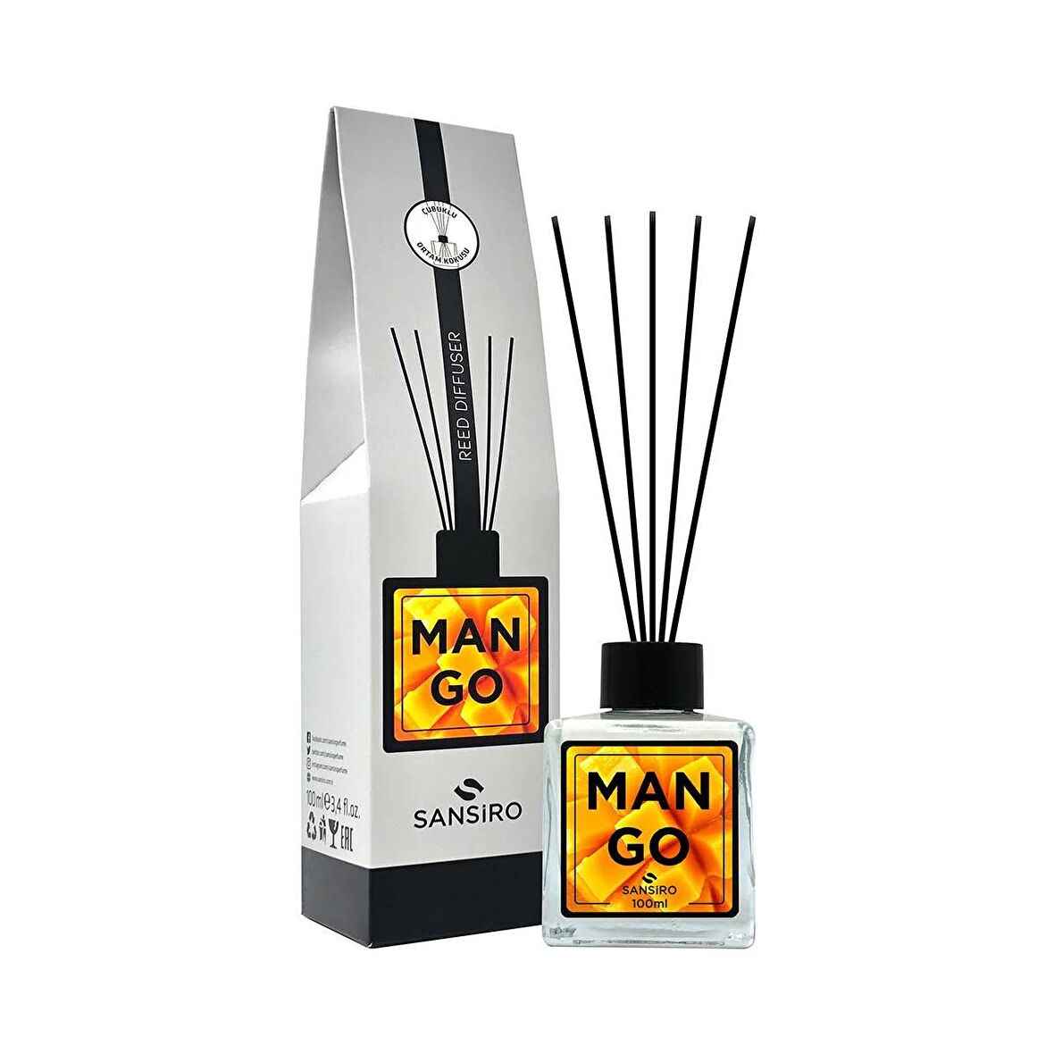 Sansiro Mango Reed Diffuser 100ml