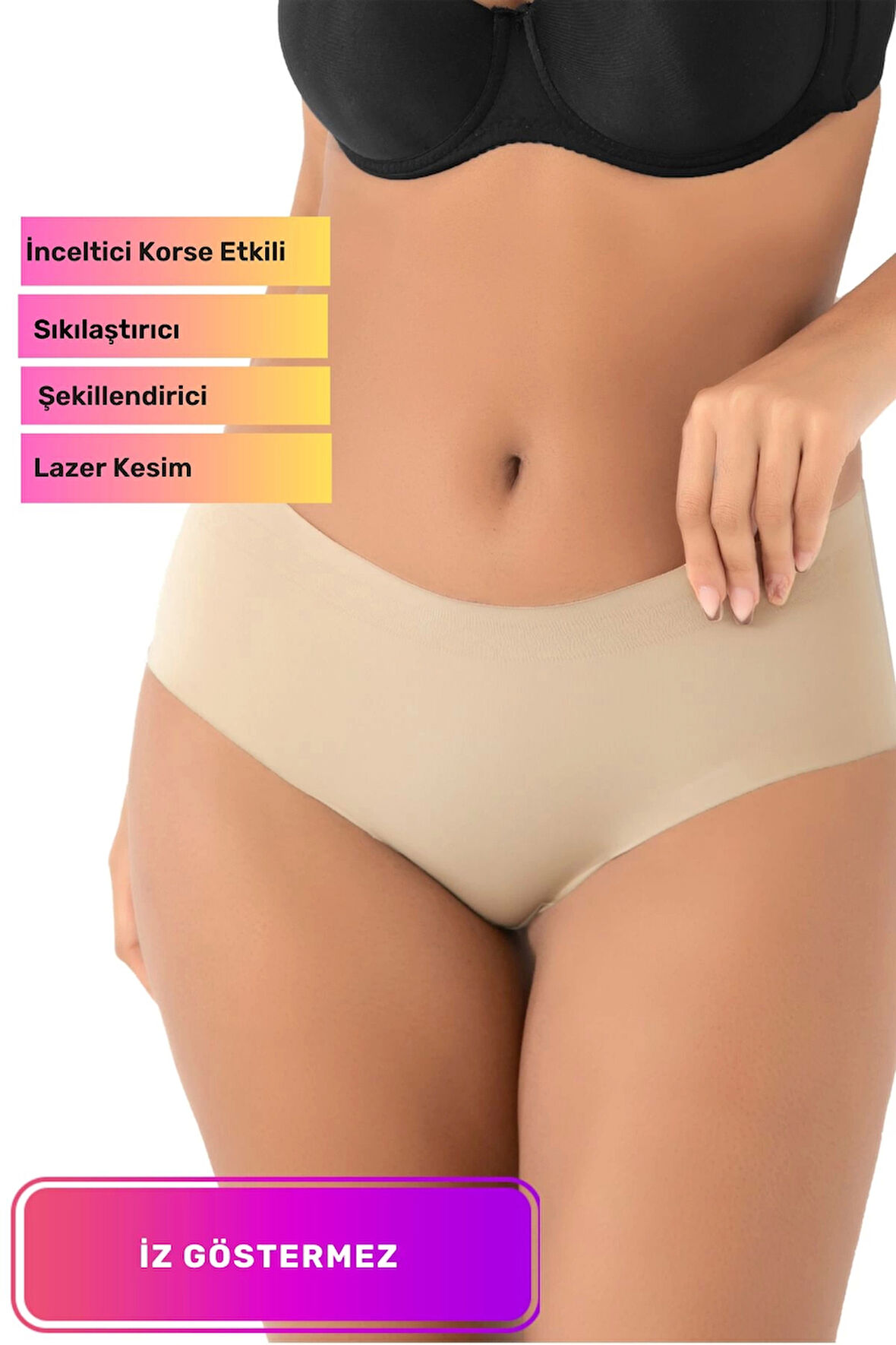 Yeni Seri Kaymaz İz Göstermeyen Toparlayıcı Sıkılaştırıcı Şekillendirici Lazer Kesim Bato Korse külot