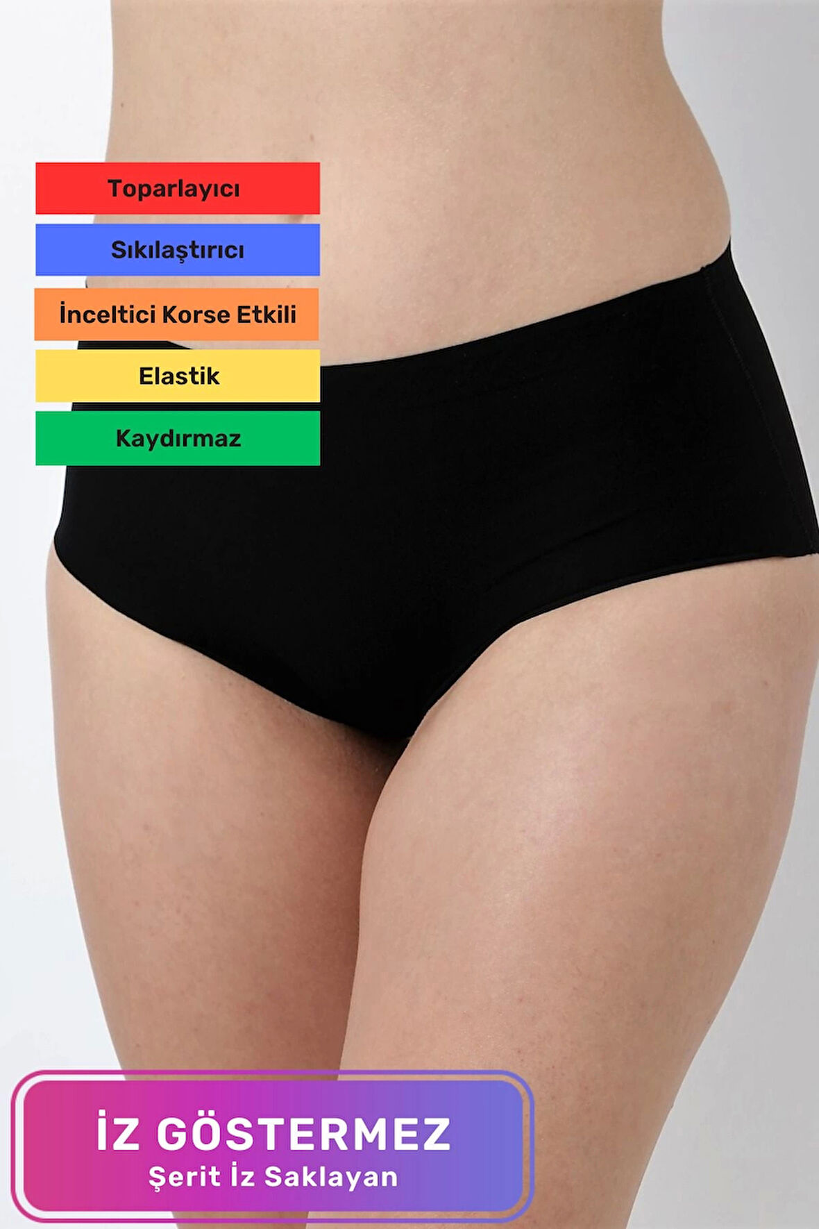 Özel Üretim Vücut Şekillendirici Toparlayıcı İz Göstermeyen Lazer Kesim Kaymaz Bato Kadın Külot