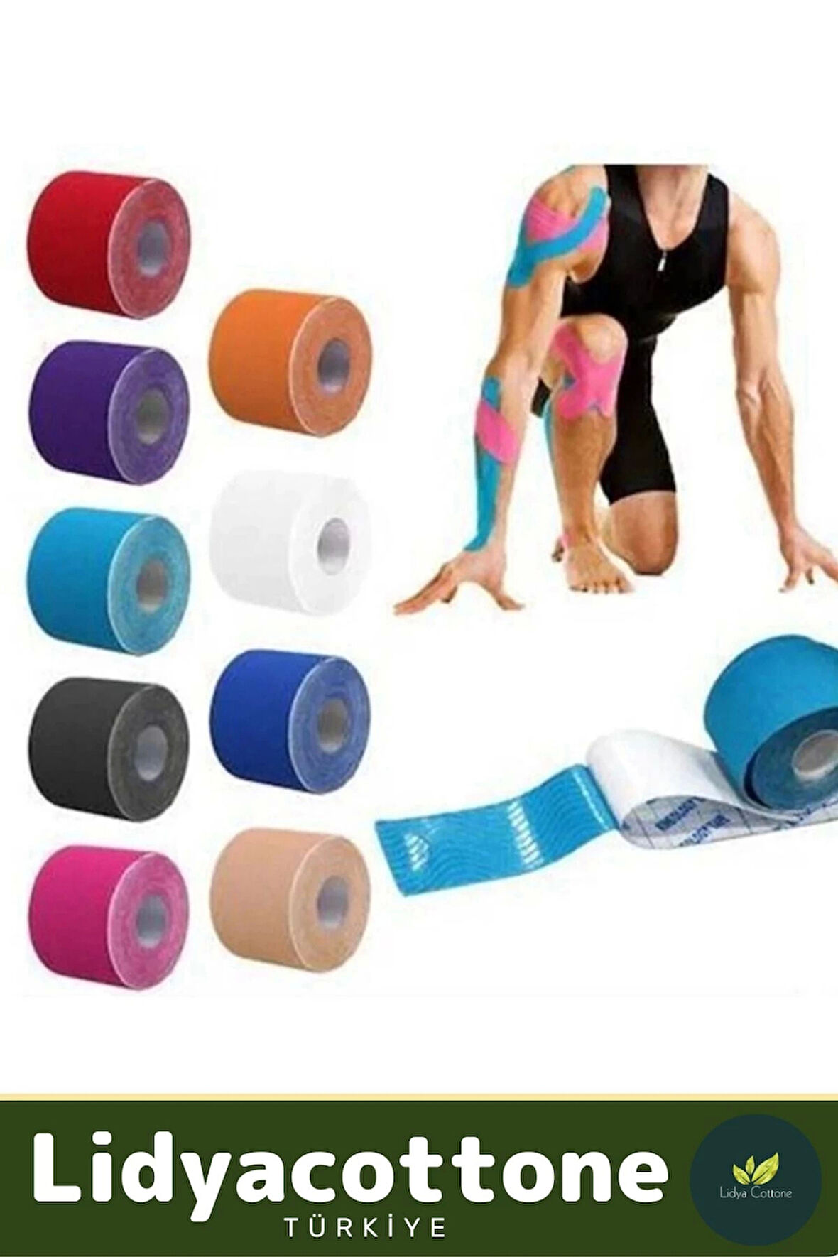 Ağrı IsıI Bandı Hızlı Etkili Büyük Boy Kas Eklem Bel Bacak Kol Boyun Sırt Omuz Karın Kalça 5cm x 5m