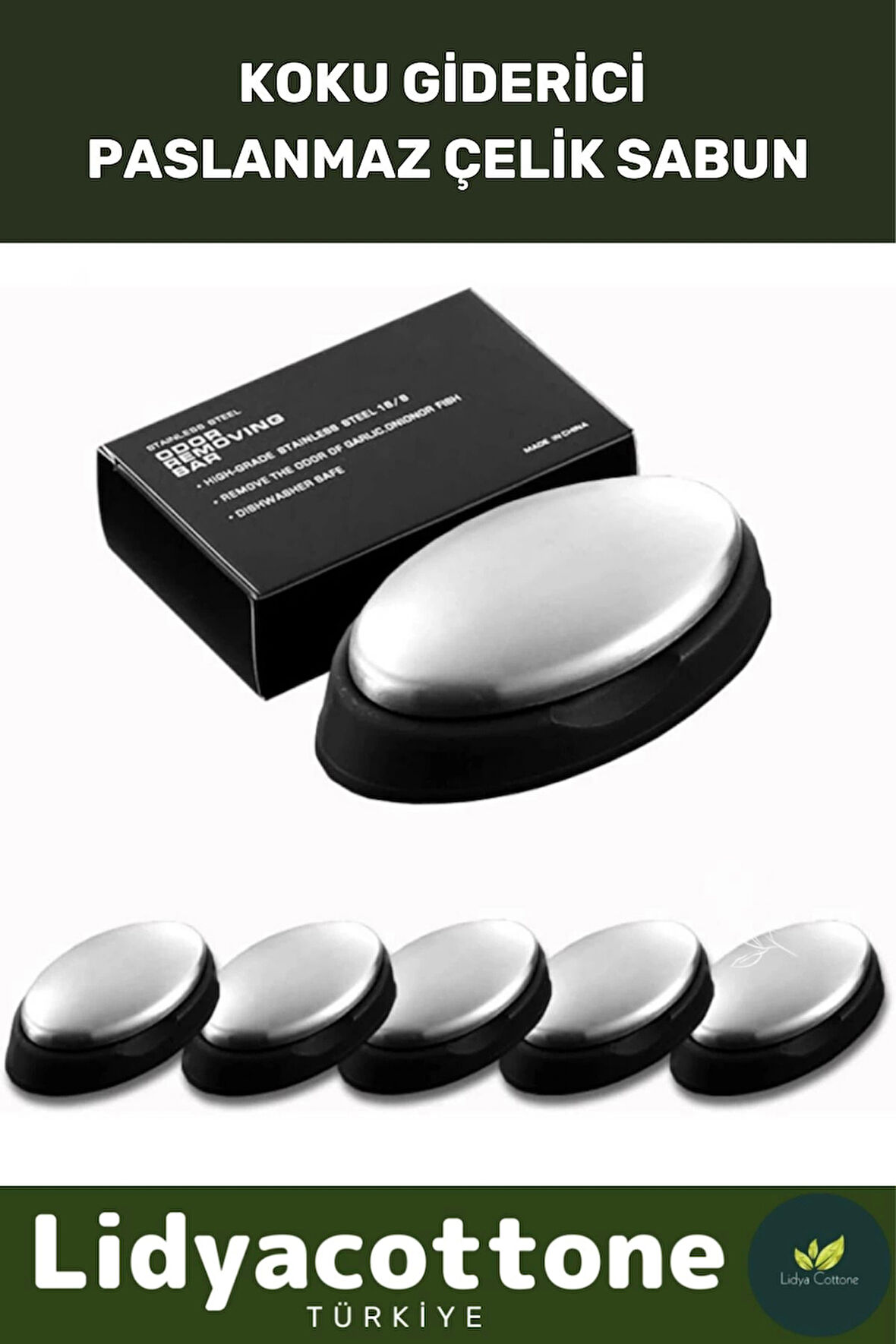 Çelik Sabun Koku Giderici Paslanmaz Çelik Sabun-Metal Sabun Sade Harika Çevre Dostu