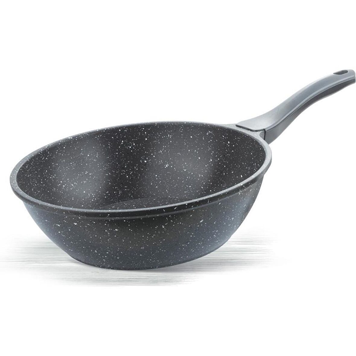 ThermoAD Granit Döküm Wok Tava 28 Cm Gri