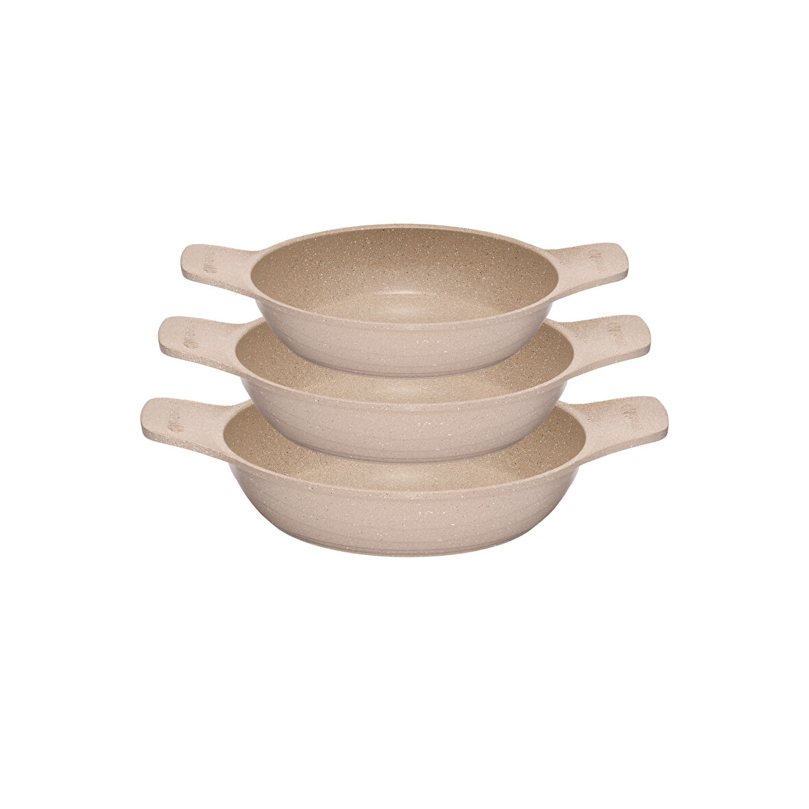 ThermoAD 3'lü Güveç Sahan Set Kapaksız -Vizon