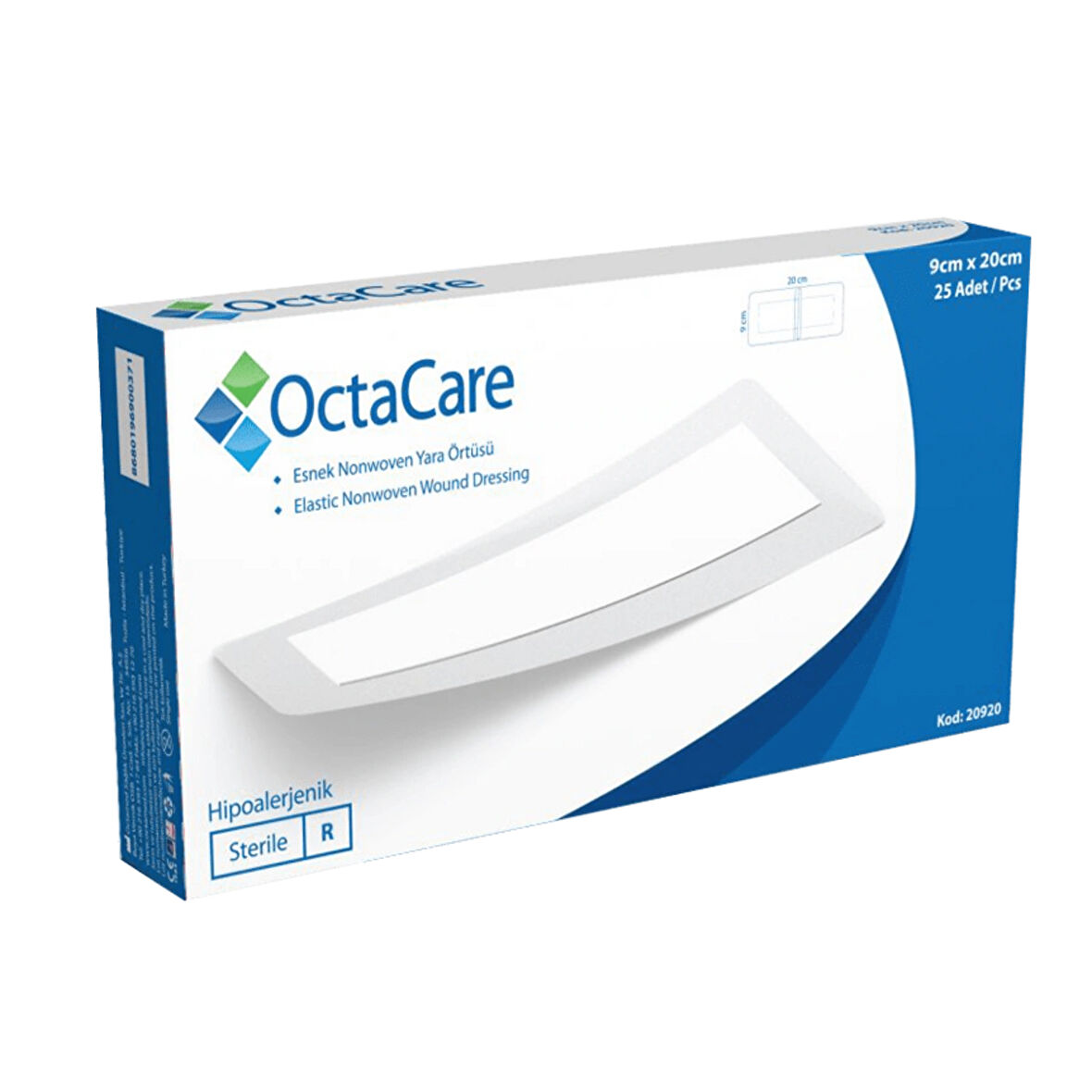 OCTACARE Nonwonen Yara Örtüsü  9X20CM 10 Adet