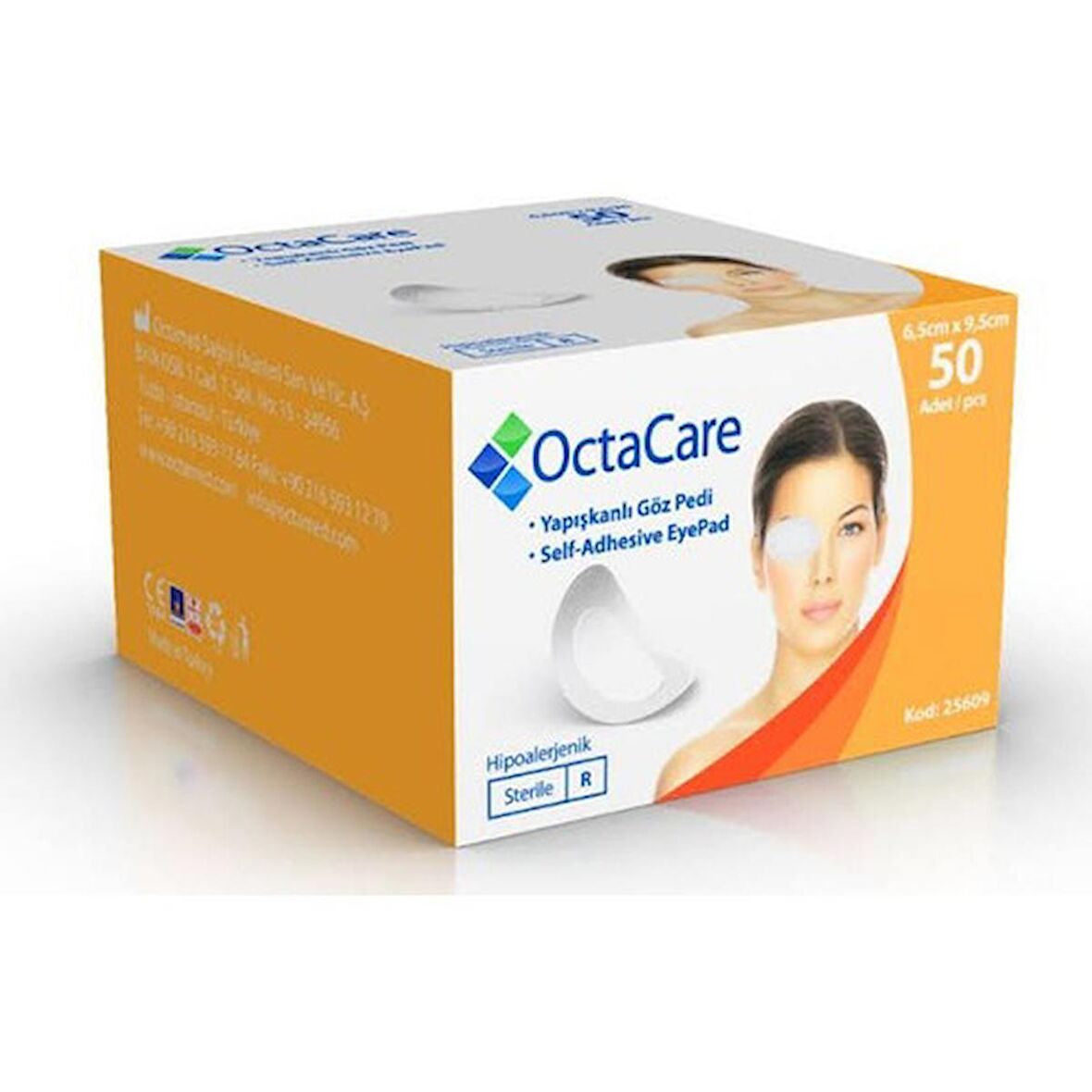 Octacare Steril Yapışkanlı Göz Pedi