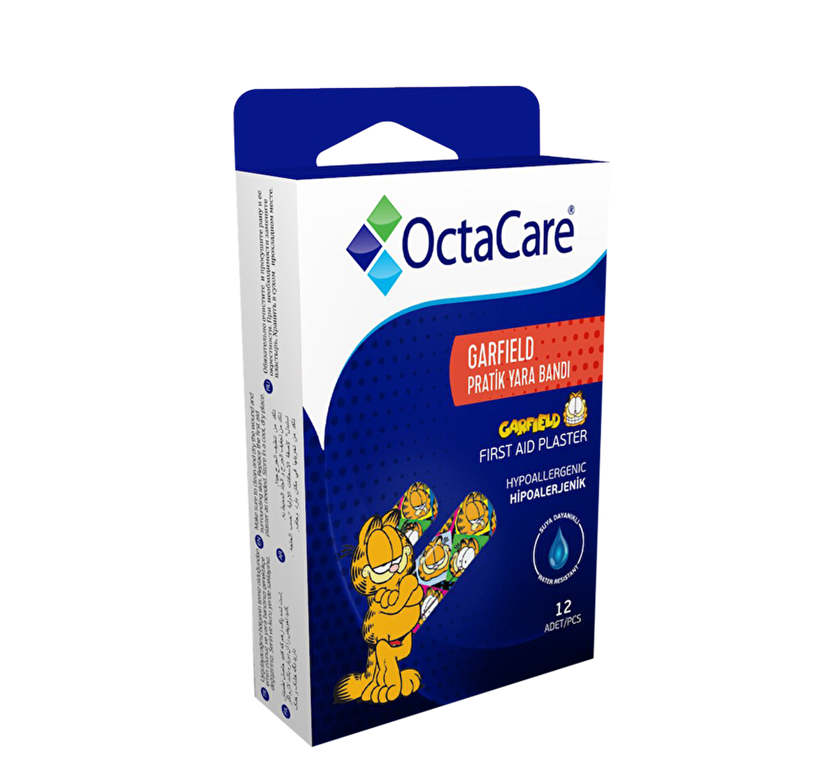 Octacare Garfield Yarabandı 12'li x 2 Paket