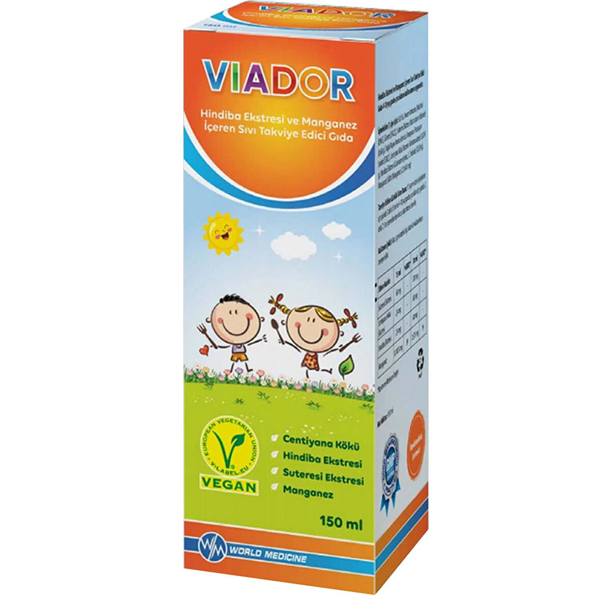 Viador Hindiba Ekstresi Ve Manganez İçeren Şurup 150 ml Peluş Oyuncak Hediyeli