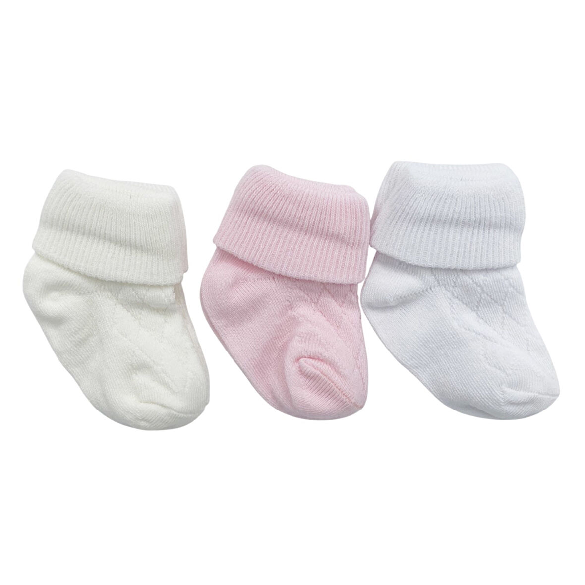 BBS Kıvrık 3'lü Bebe Çorap 120