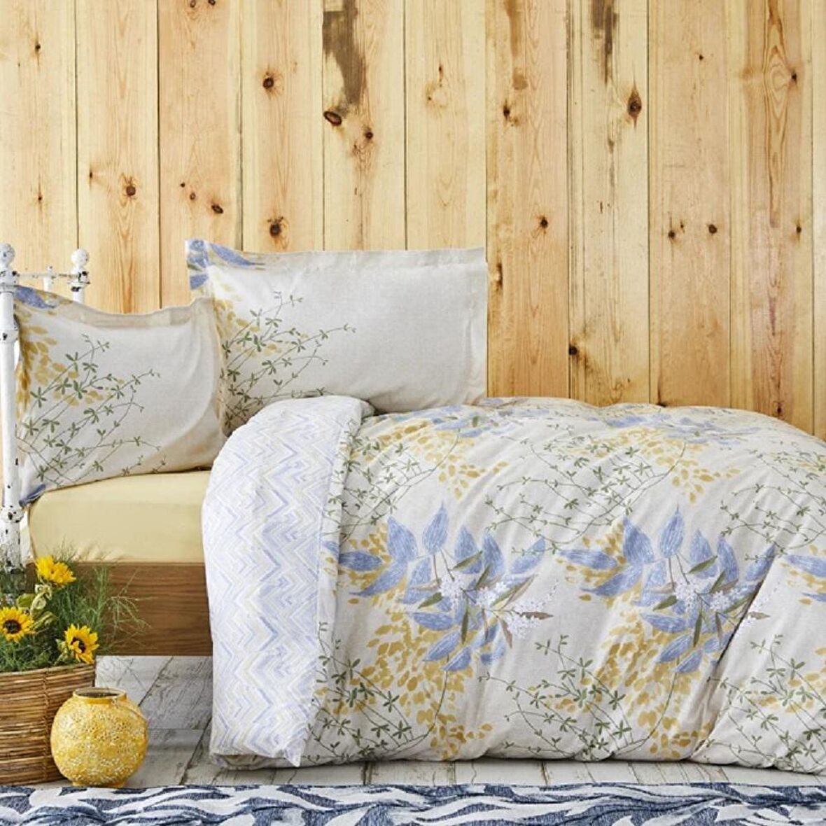 Karaca Home Kh Clarında Indıgo Rnf Cıft Ks Nevresım Takımı (Fıtted Carsa