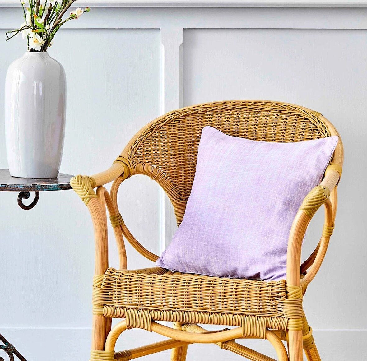 Karaca Home Levin Lila Düz İç Dolgulu Kırlent 45×45 cm | Şık ve Yumuşak Dekoratif Yastık