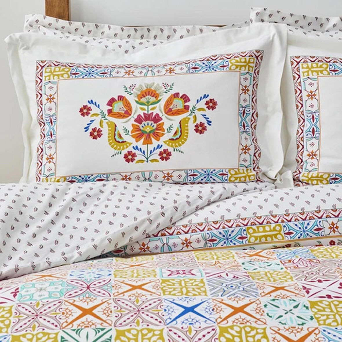 Karaca Home Lumina Sarı %100 Pamuk Çift Kişilik Nevresim Takımı