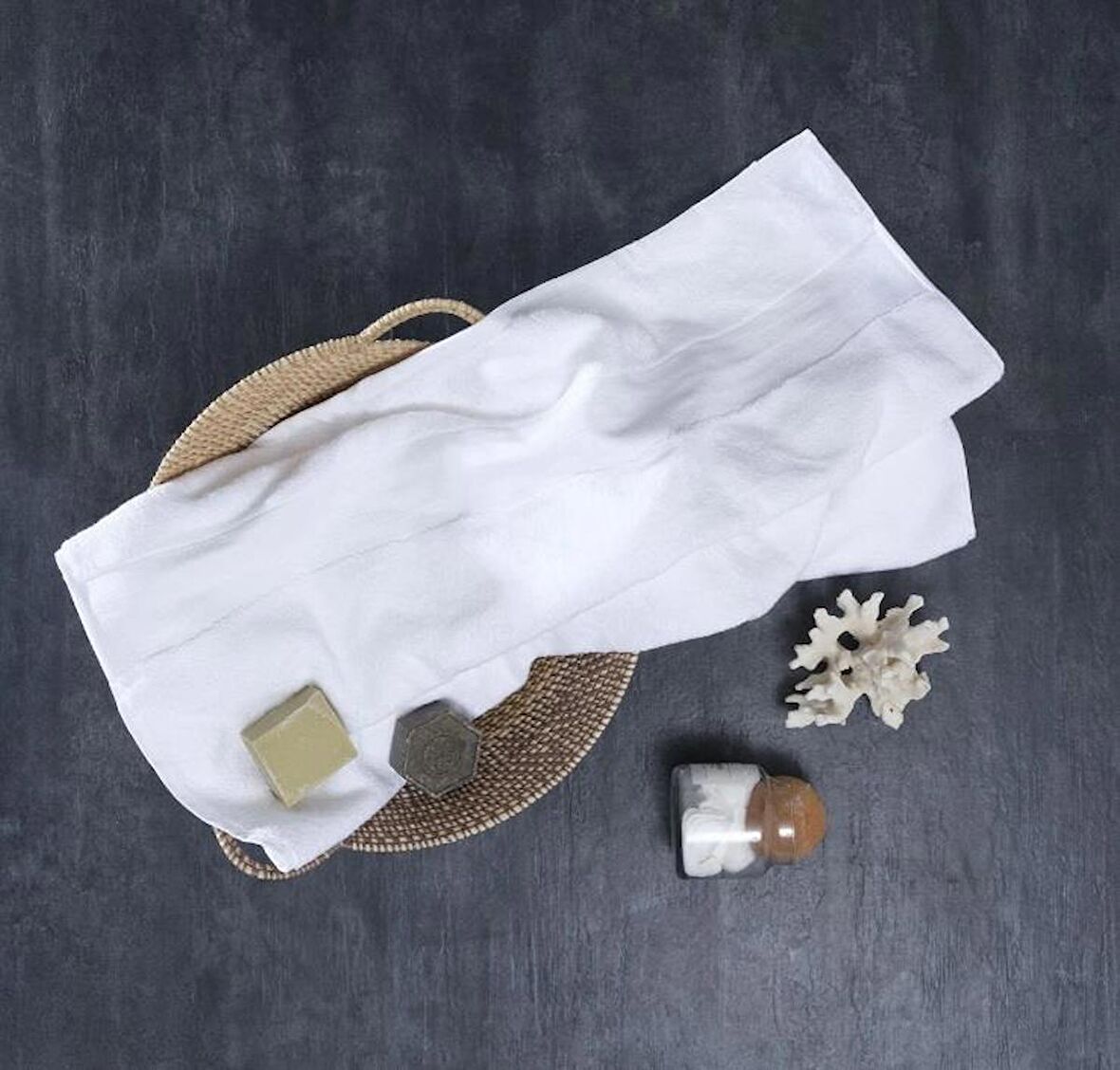 Karaca Home Aqausoft %100 Pamuk Banyo Havlusu  85 cm x 150 cm Beyaz 