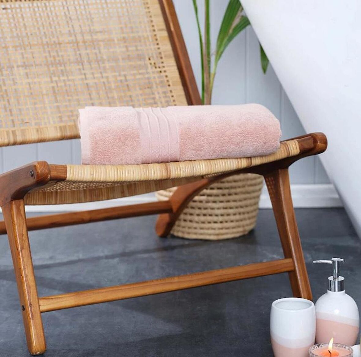 Karaca Home Aquasoft %100 Pamuk Havlu 85x150 Pudra