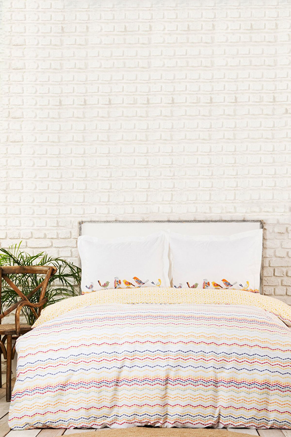 Alegra Mood Multi %100 Pamuk Çift Kişilik Pike Takımı