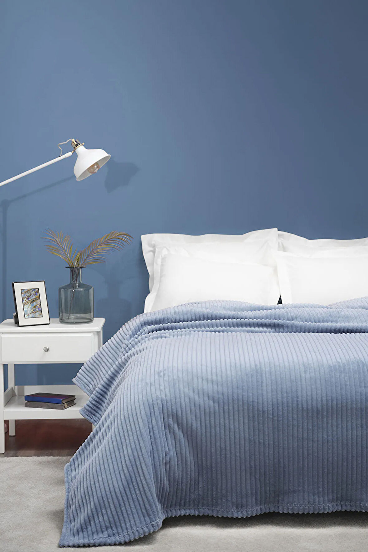 Karaca Home Joena İndigo Tek Kişilik Battaniye