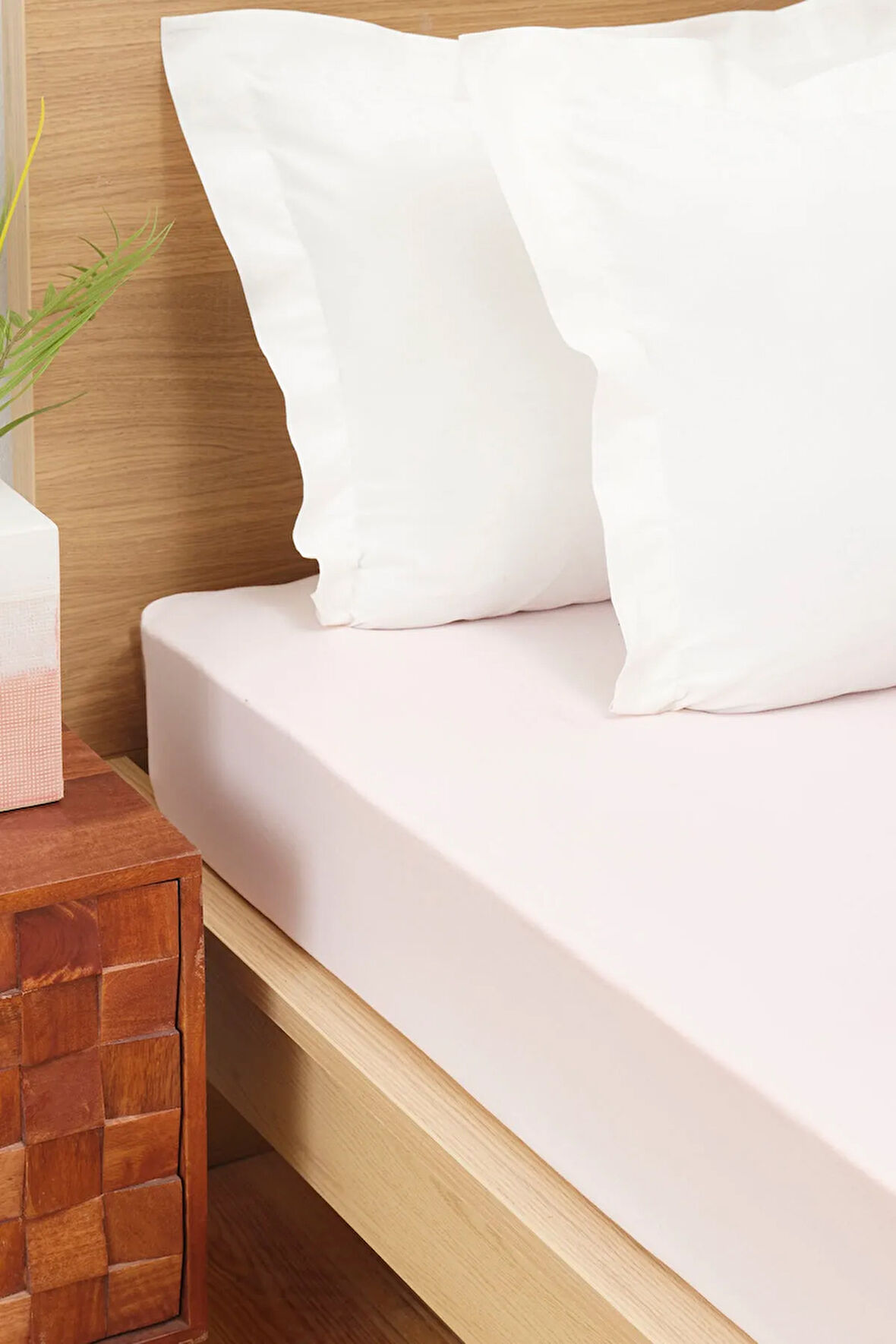 Karaca Home %100 Pamuk Penye Lastikli Çarşaf Tek Kişilik Açık Pembe