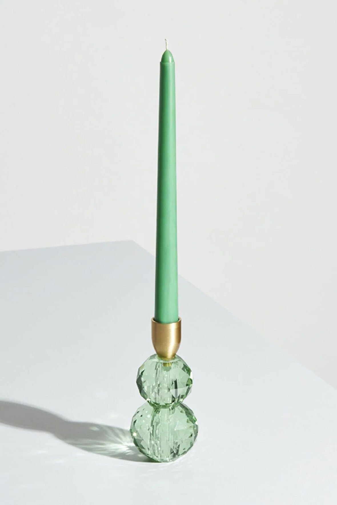 Karaca Home Vicki Şamdan Cam  6x13 cm Yeşil