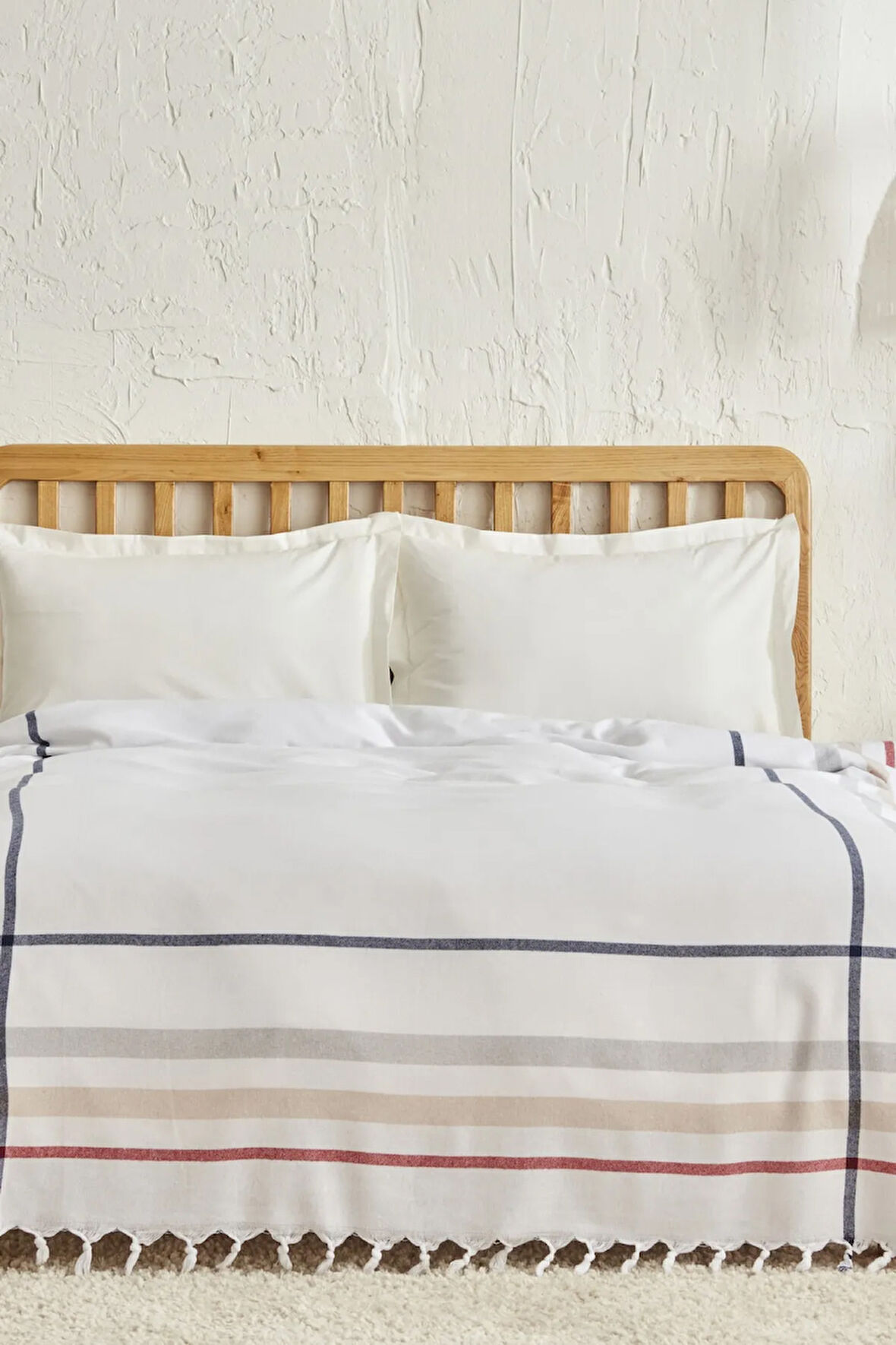 Karaca Home Jaqueline Çift Kişilik Peştamal Pike Beyaz