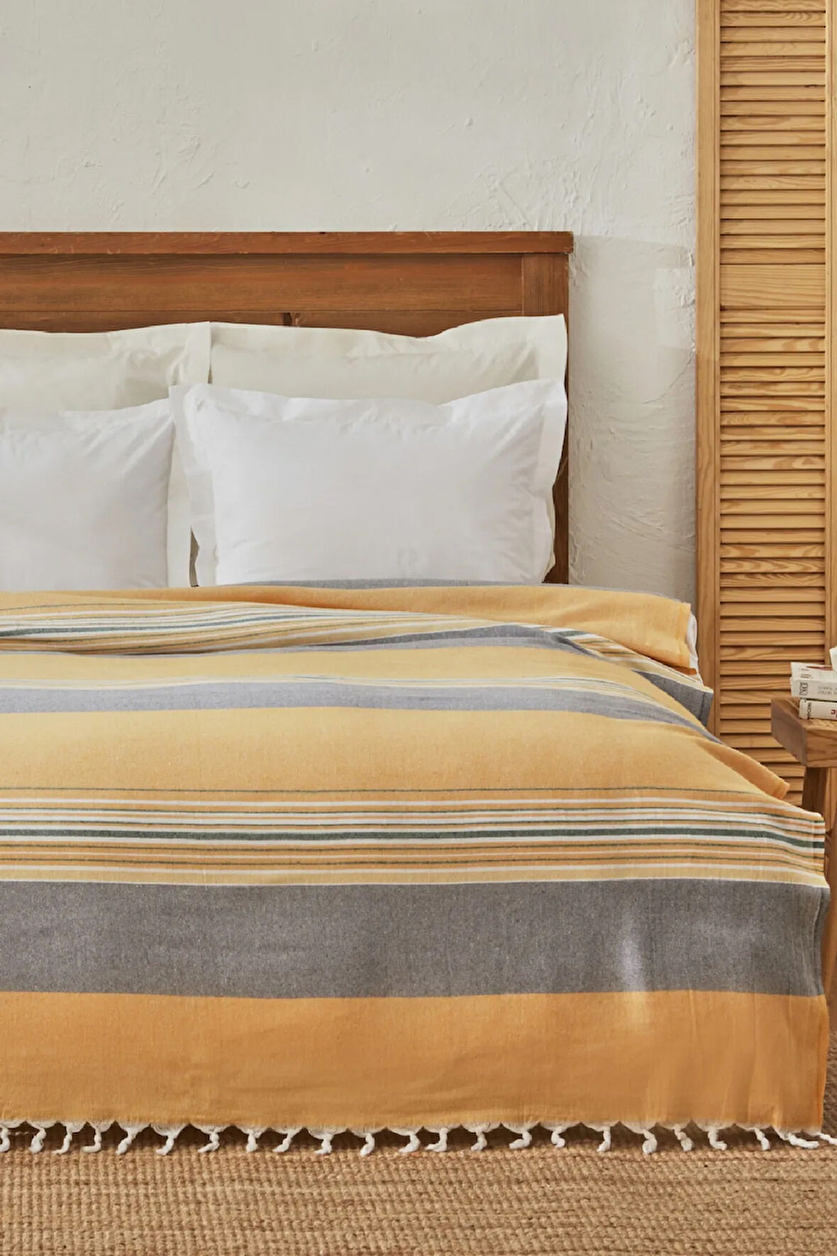 Karaca Home Salerno Çift Kişilik Peştamal Pike Sarı