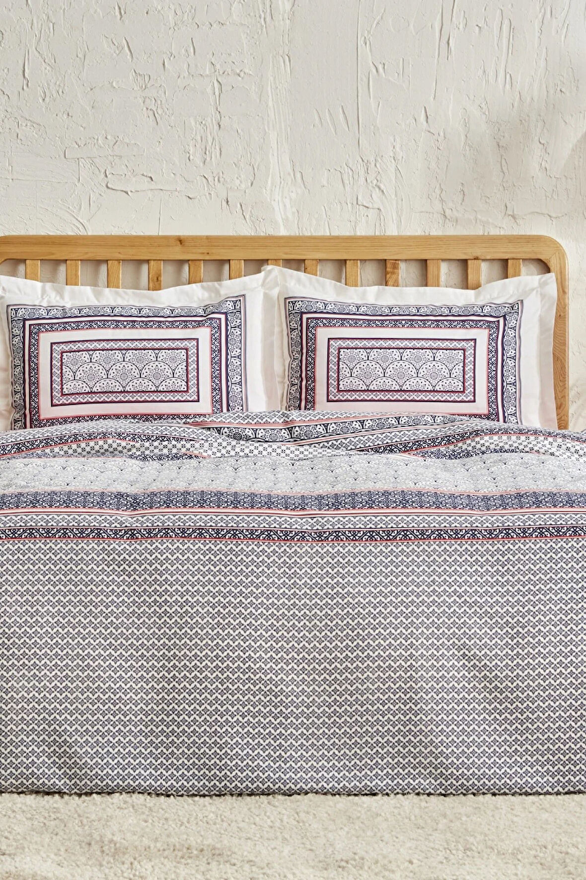 Karaca Home Navy Pamuk Çift Kişilik Pike Takımı İndigo