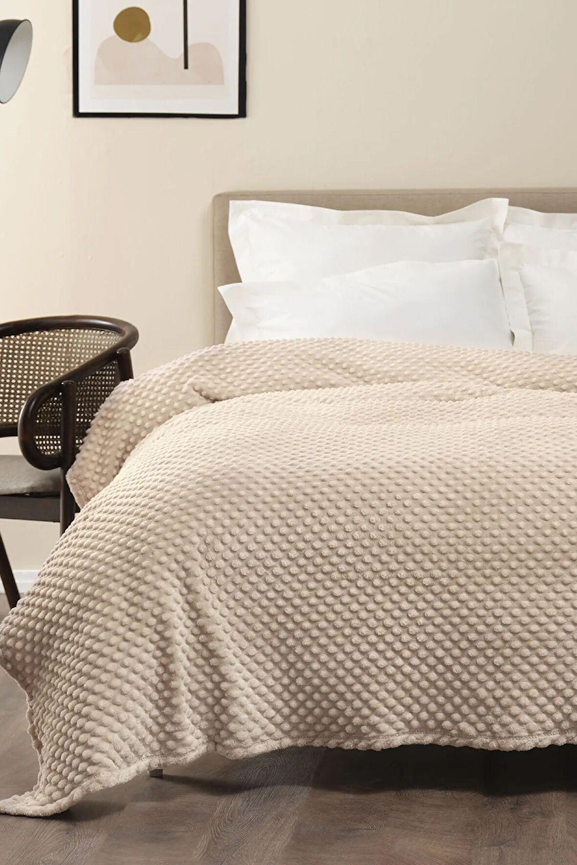 Karaca Home  Alice Tek Kişilik Tomurcuk Battaniye Cappuccino 