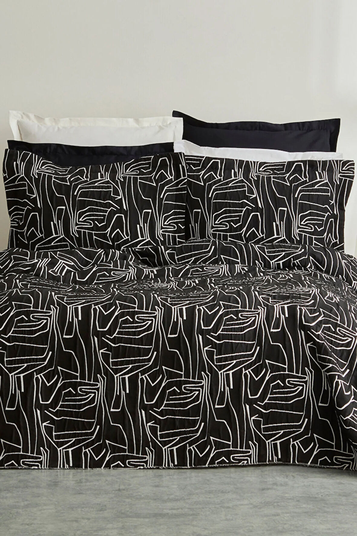 Karaca Home Natalie Çift Kişilik Yatak Örtüsü Siyah