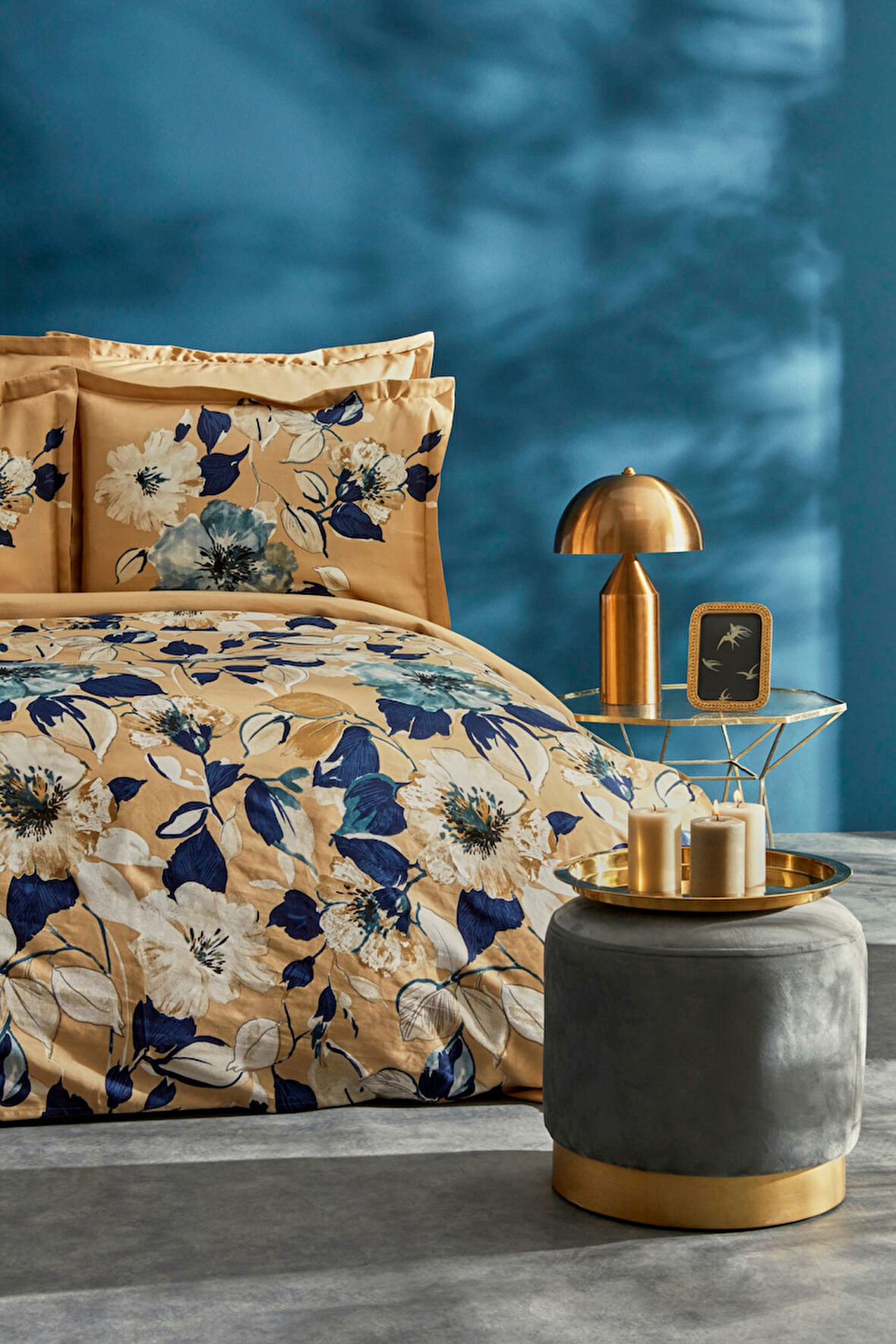 Karen %100 Pamuk Çift Kişilik Saten Nevresim Takımı Bej