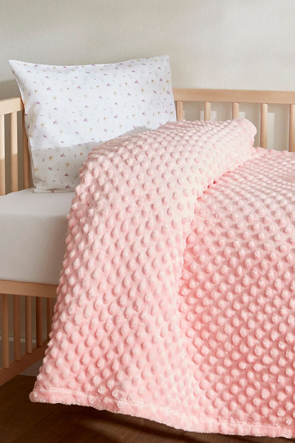 Karaca Home Bebek Lily Pembe Tomurcuk Battaniye 90x110 Cm