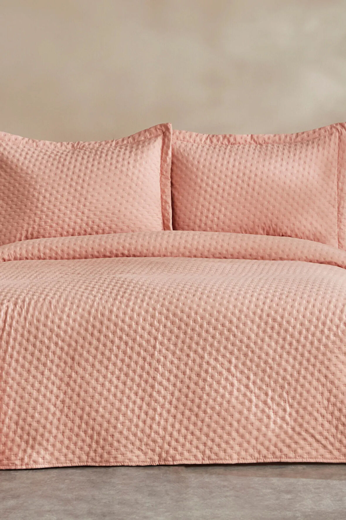 Karaca Home Breeze Soft Çift Kişilik Yatak Örtüsü Somon