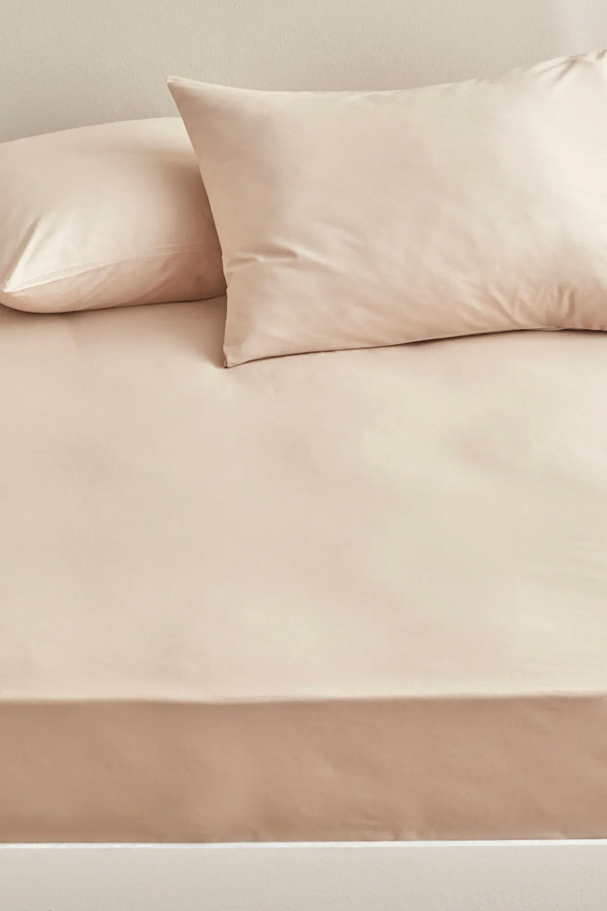 Karaca Home %100 Pamuk Düz Çarşaf Çift Kişilik Bej 