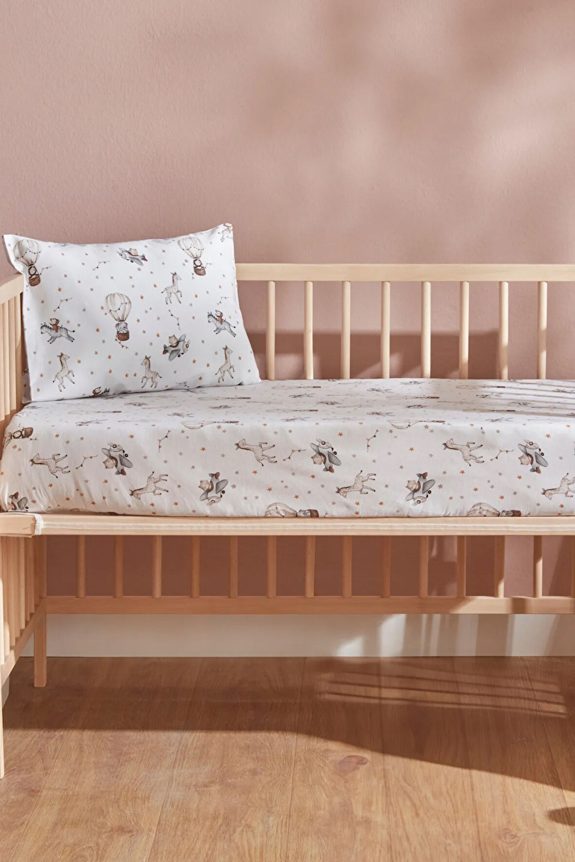 Karaca Home Bebek Safari Yastık Çarşaf Set