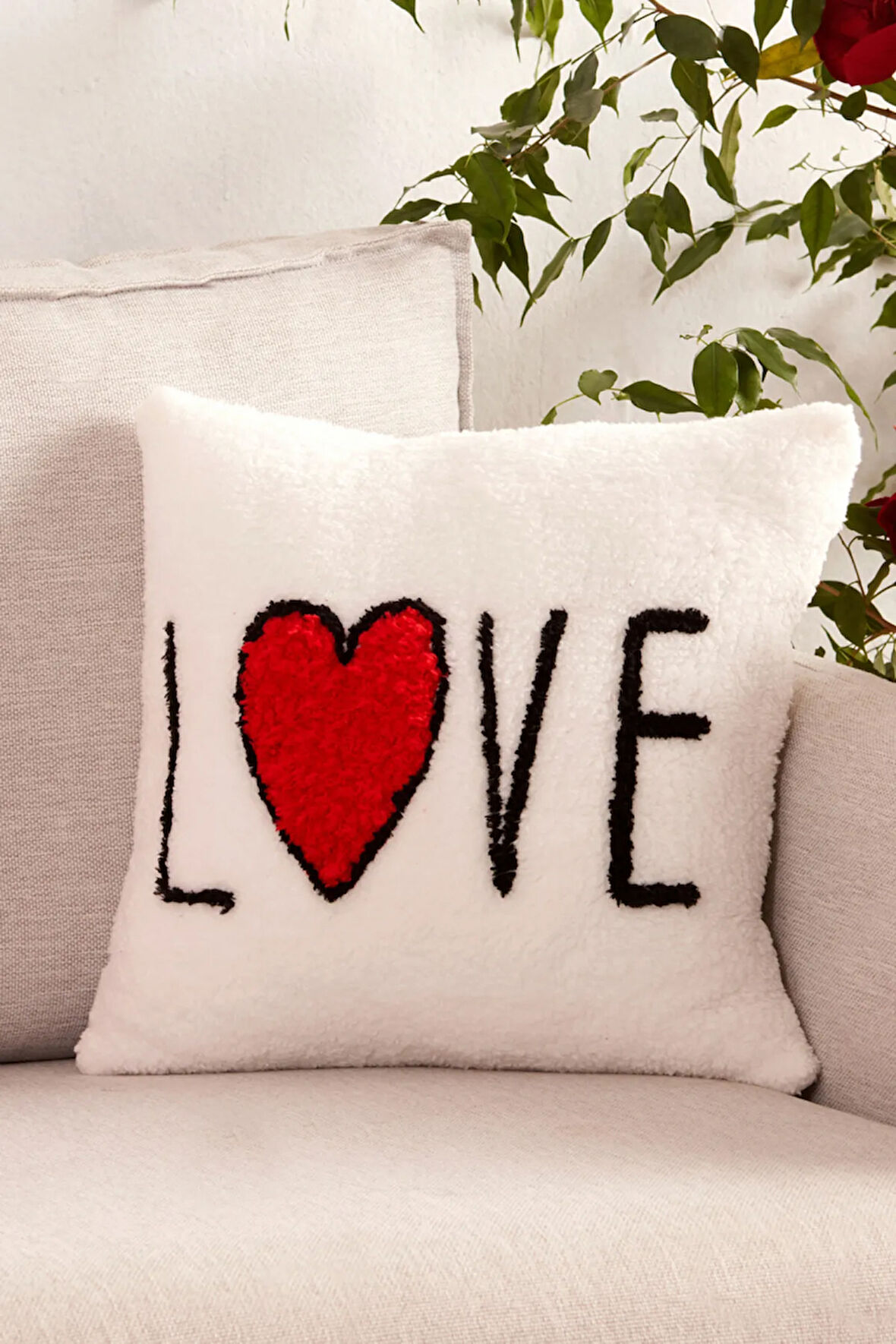 Sarah Anderson Amour Love Yazılı Yastık
