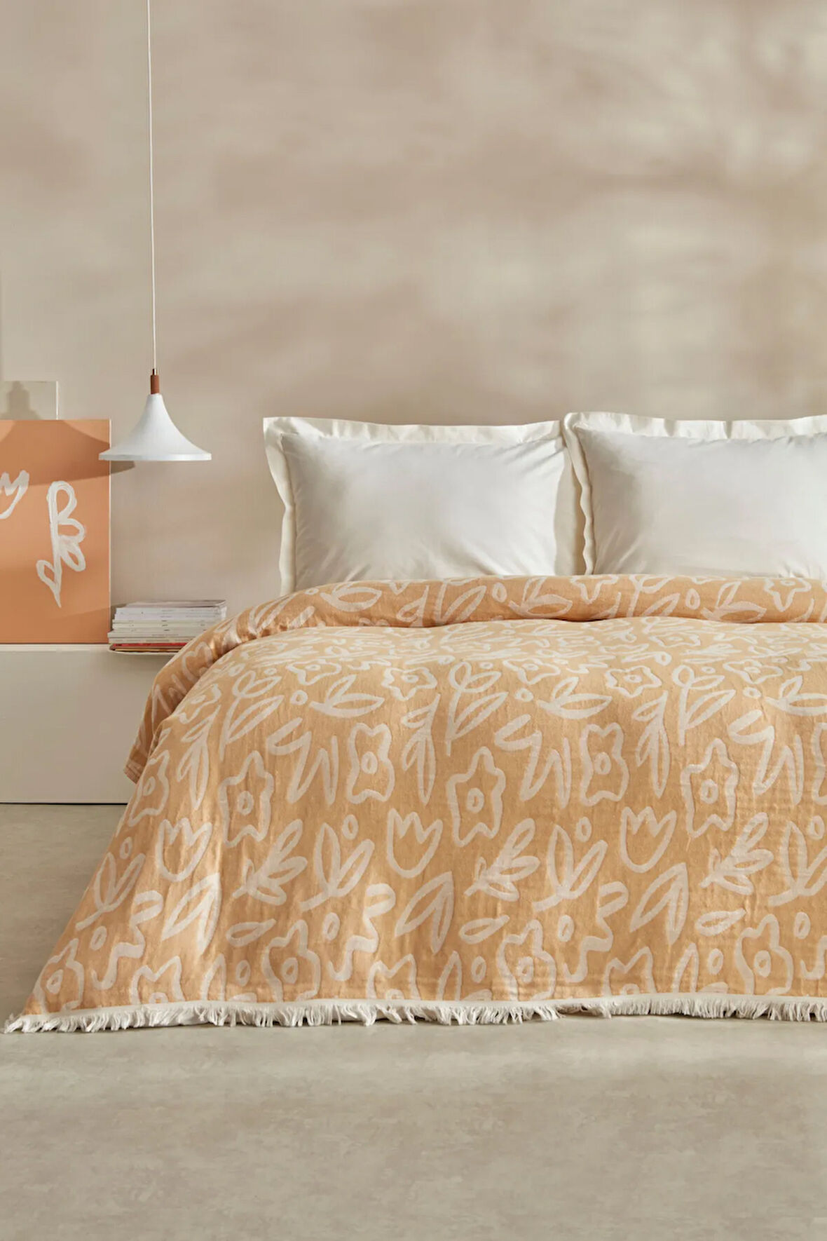 Karaca Home Bouquet Çift Kişilik Müslin Pike Sarı