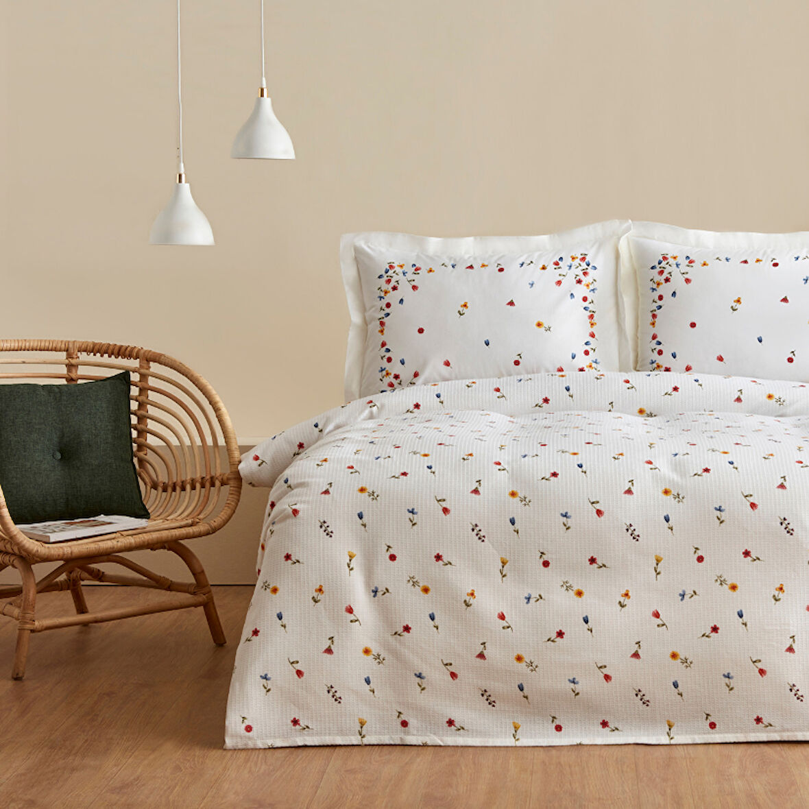 Karaca Home Lores %100 Pamuk Tek Kişilik Pike Takımı