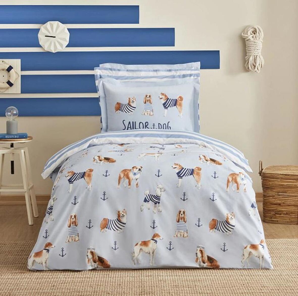 Karaca Home Young Sailor Dog Tek Kişilik Nevresim Takımı