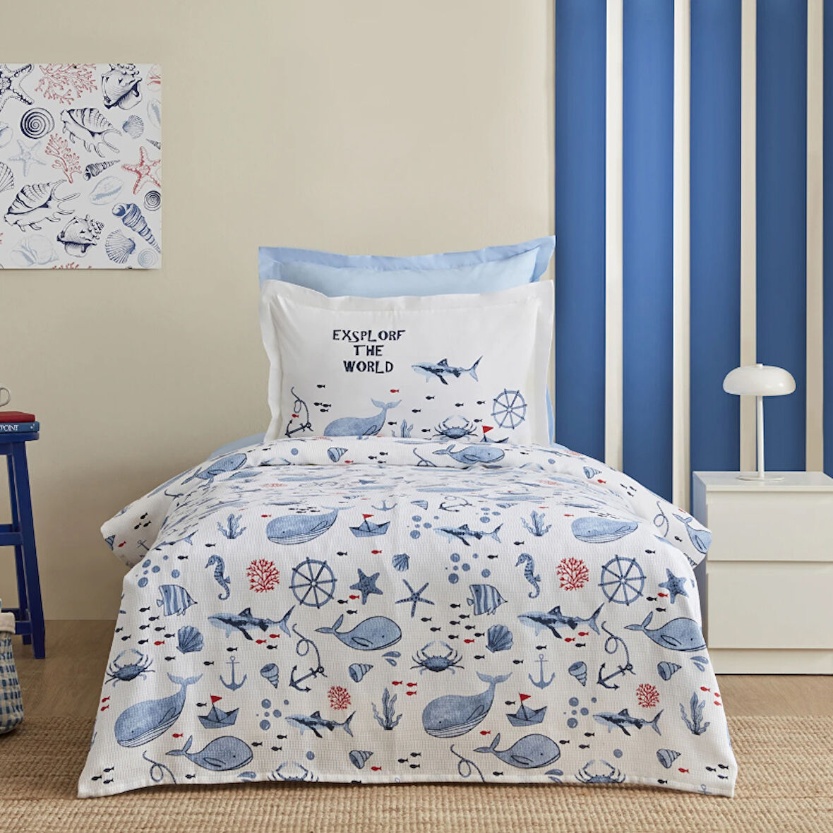 Karaca Home Young Shark Tek Kişilik Pike Takımı