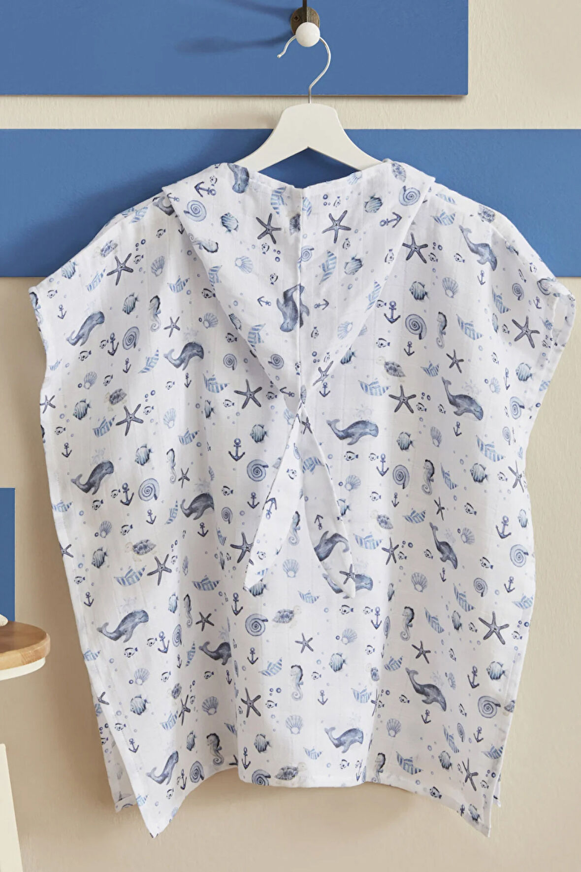 Karaca Home Young Ocean Baskılı Müslin Panço 4-6 Yaş