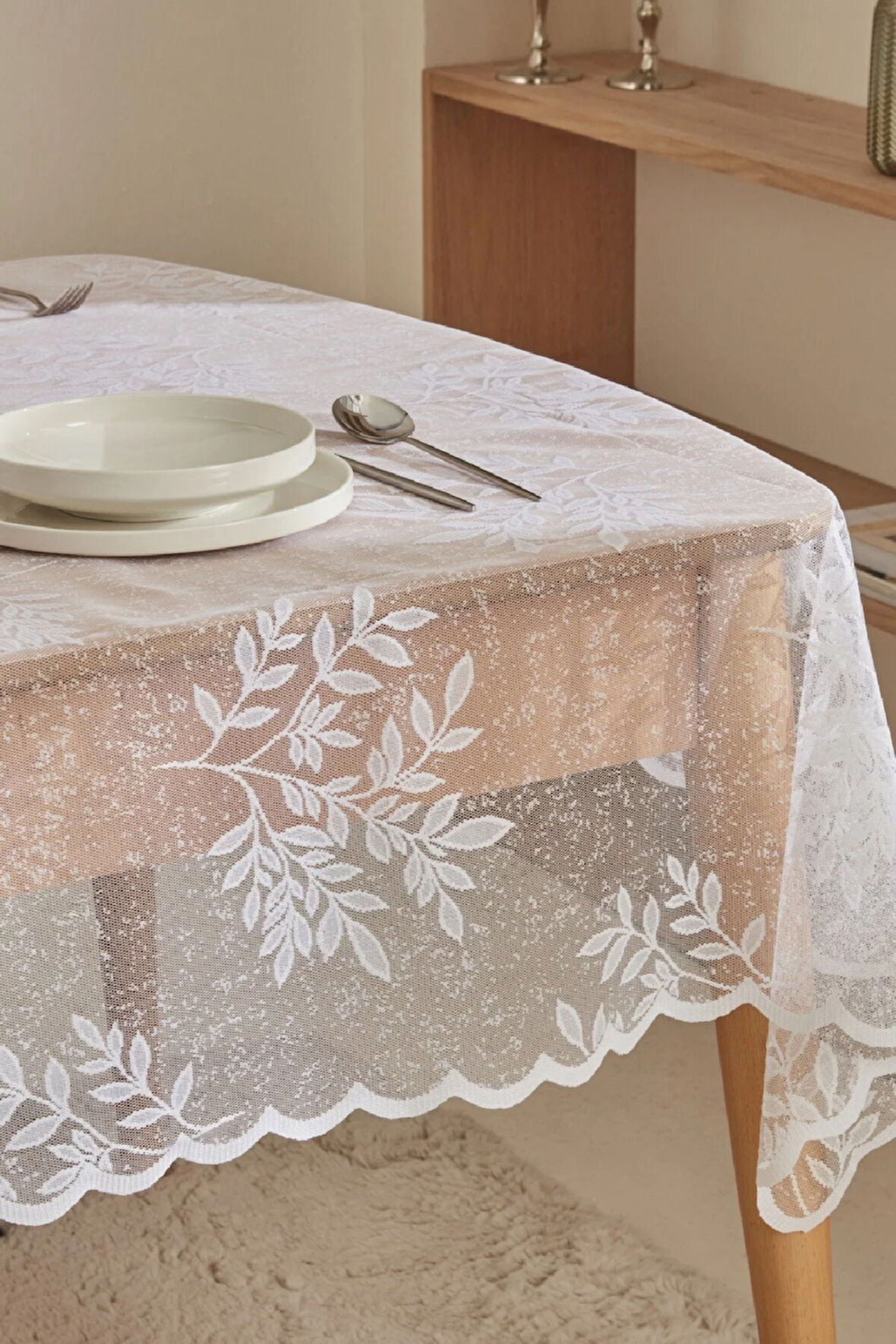 Karaca Home Hessa Masa Örtüsü Beyaz