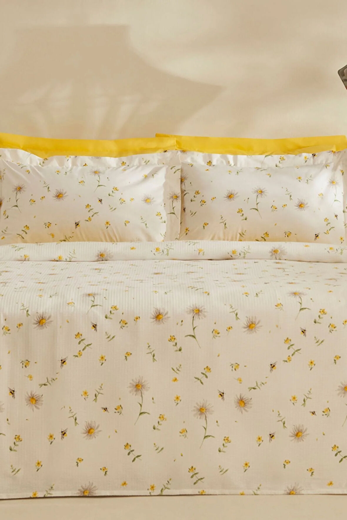 Karaca Home Emma %100 Pamuk Çift Kişilik Pike Takımı Sarı