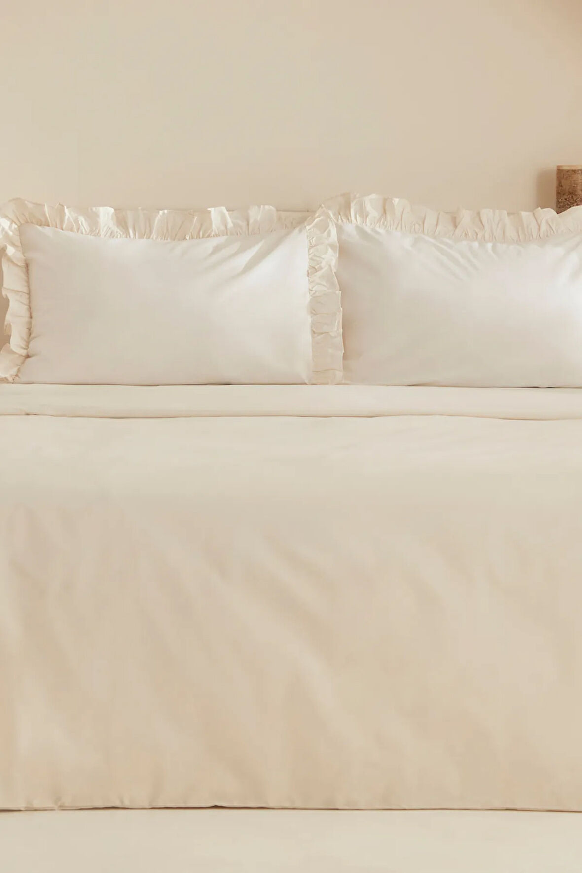 Karaca Home Pure %100 Pamuk Çift Kişilik Nevresim Takımı Ekru