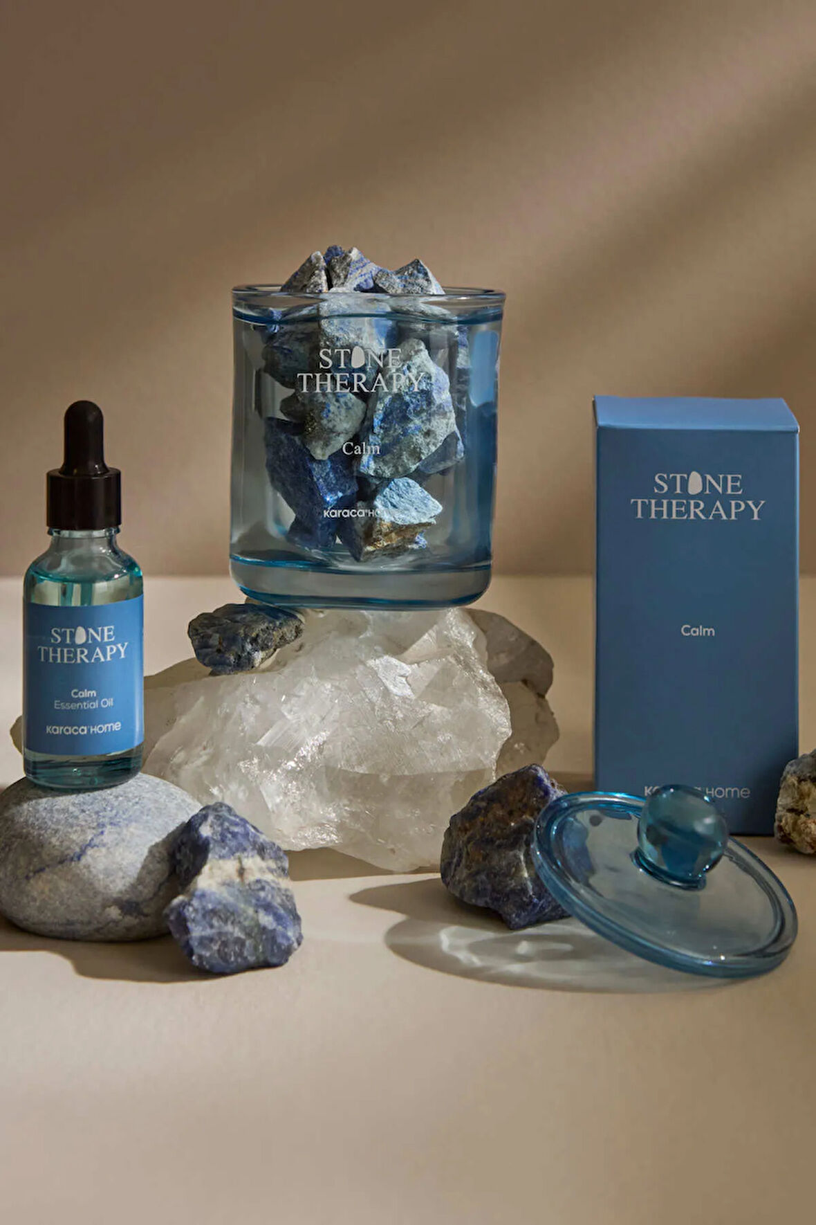 Karaca Home Stone Theraphy Kristal Koku Taşı Seti Calm