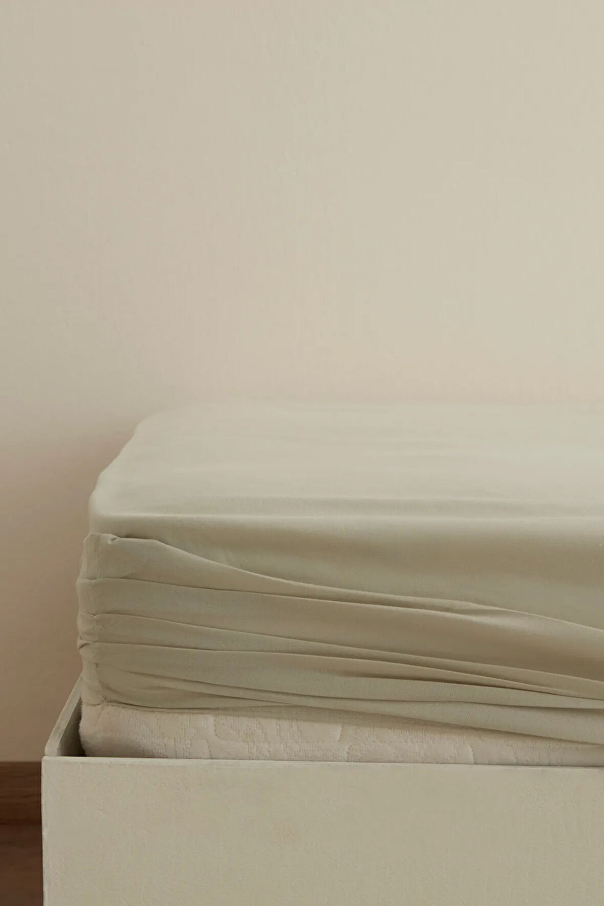 Karaca Home Basic %100 Pamuk Tek Kişilik Lastikli Çarşaf Adaçayı