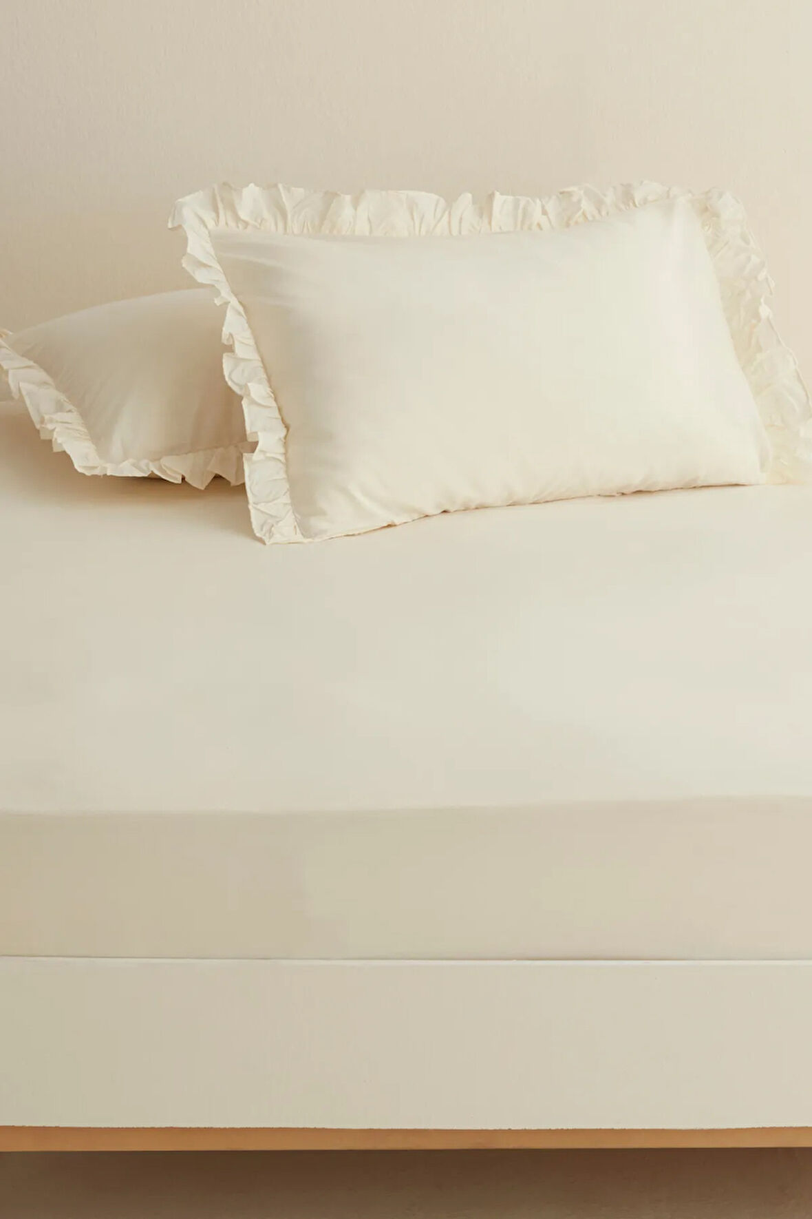 Karaca Home Basic %100 Pamuk Tek Kişilik Düz Çarşaf Ekru