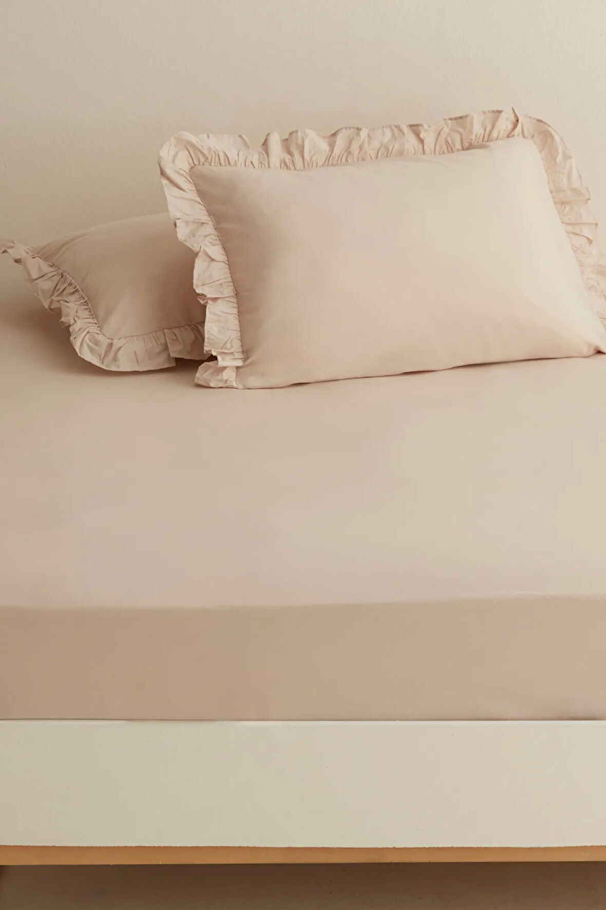 Karaca Home Basic %100 Pamuk Tek Kişilik Düz Çarşaf Bej