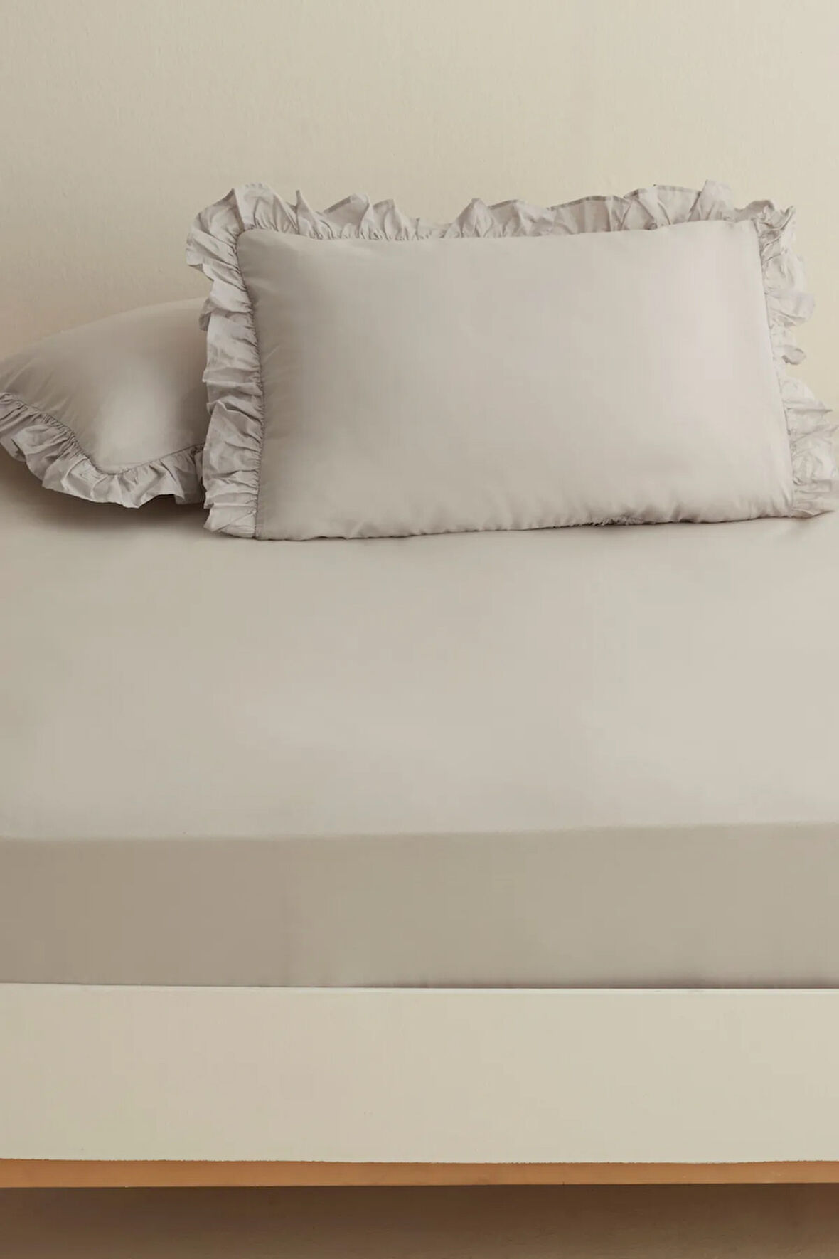Karaca Home Basic %100 Pamuk Tek Kişilik Düz Çarşaf Gri