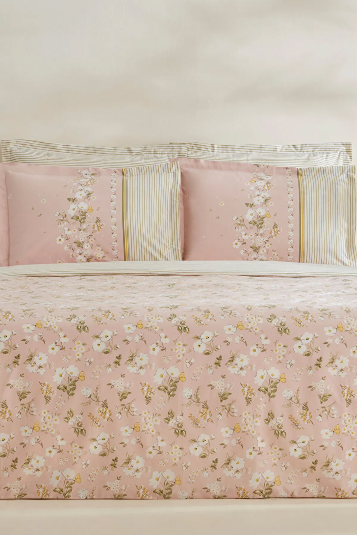 Karaca Home Gipsy %100 Pamuk Tek Kişilik Nevresim Takımı Pudra